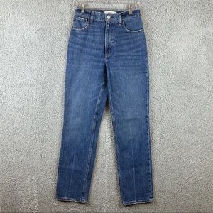 Abercrombie & Fitch Normcore The '90s Straight Ultra High Rise Sz 26 New Jeans